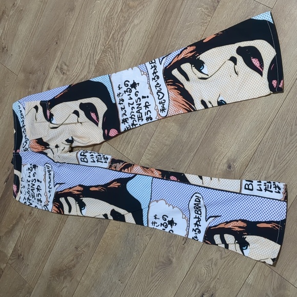 DKNY vintage 90's Pop Art Pants Roy Lichtenstein Juniors size 5 - Picture 2 of 15